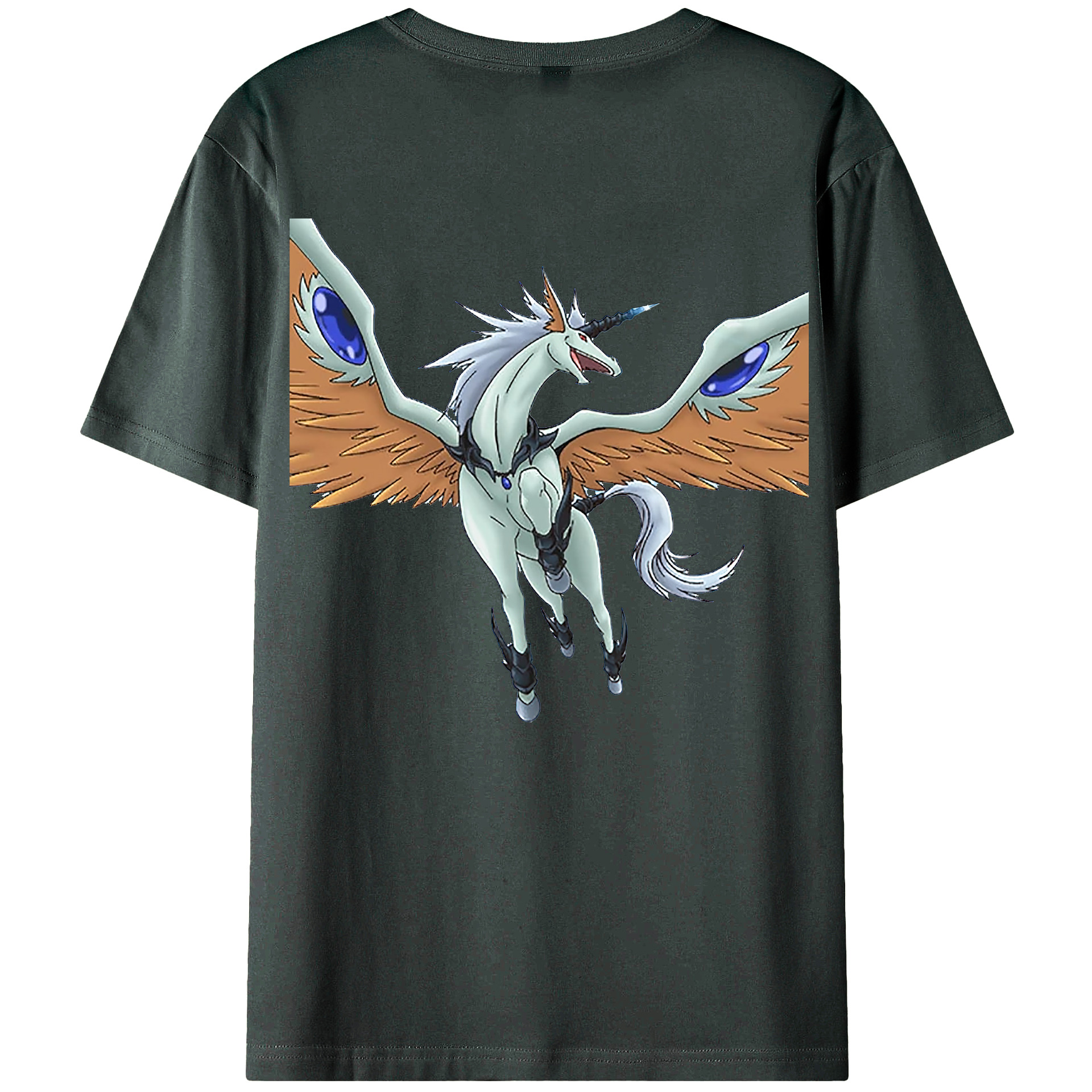 （画像用） 遊☆戯☆王 Yu-Gi-Oh! 綿100％ メンズ半袖Tシャツ（バックプリント） 通気性